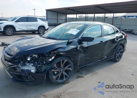 2021 Honda Civic Sport из США, поврежденный, VIN 2HGFC2F84MH536205